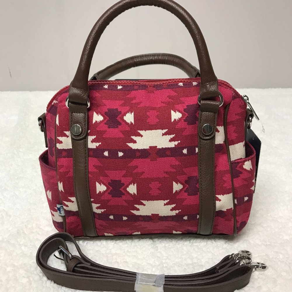 Sloane Ranger Aztec Design Satchel Purse